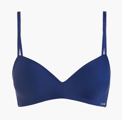 Dámska bezkosticová podprsenka Calvin Klein QF6017E modrá