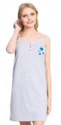 Dámska nočná košeľa na ramienka Vienetta Secret Hviezdička