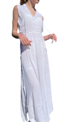 Dámske letné šaty LingaDore 6528 biele