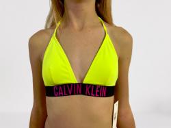 Dmske plavky Calvin Klein KW00913 FIXED TRIANGLE neon zelen
