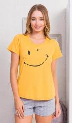 Dámské pyžamo šortky Vienetta Secret Veľký úsmev