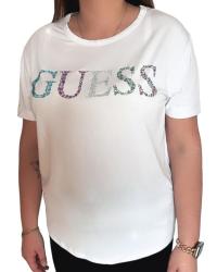 Dmske triko Guess E4GI02 biele OVERSIZE