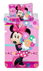 Detsk bavlnen oblieky Disney Minnie bows and flowers