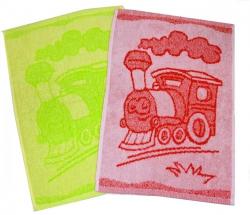 Dětský ručník Vlak 30x50 cm-Dětský ručník Vlak červený 30x50 cm