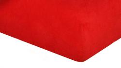 Froté plachta červená C-froté prestieradlo červená 120x200x15 cm