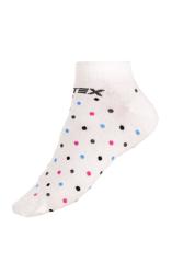 Nízke dámske ponožky s puntíkami Litex 9A024