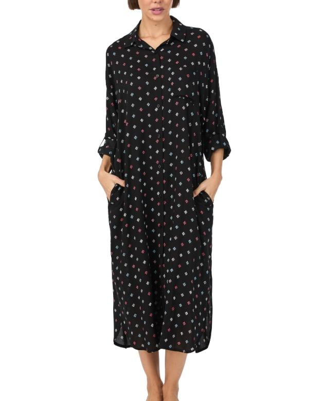 Dámske košeľové šaty čierne DKNY YI60043