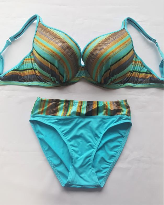 Dámske push-up plavky Fantasy Lilly modré