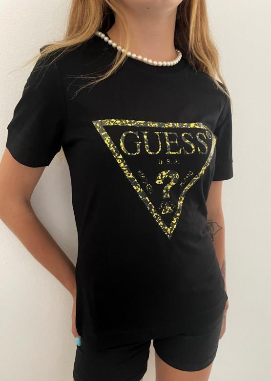 Dámske tričko Guess V2YI02 ALESHA čierne