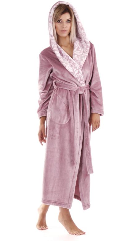 Dámsky dlhý župan s kapucňou Vestis Flora 3956 mist