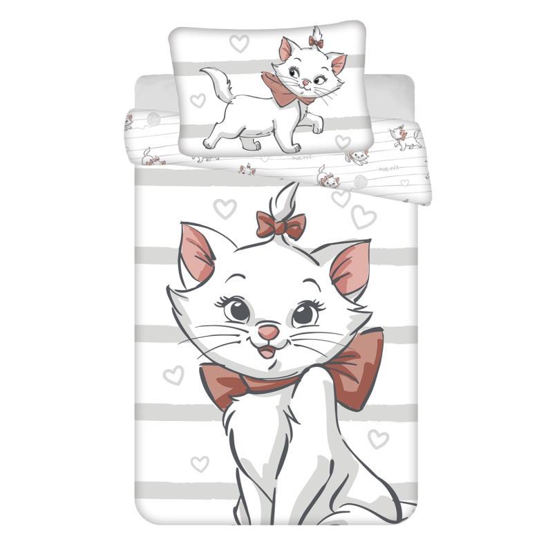 Posteľná bielizeň do postieľky Marie Cat Bow baby 100x135, 40x60 cm