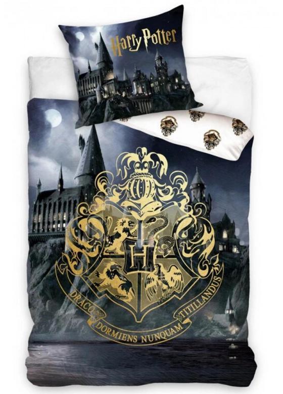 Obliečky zahrnuté v cene Harry Potter Hogwarts 140x200, 70x90 cm